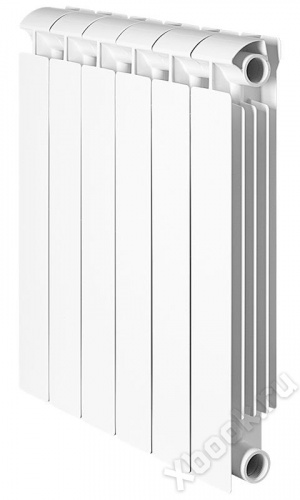 Global STYLE PLUS 500 8 секций радиатор биметаллический боковое подключение (белый RAL 9010) вид спереди