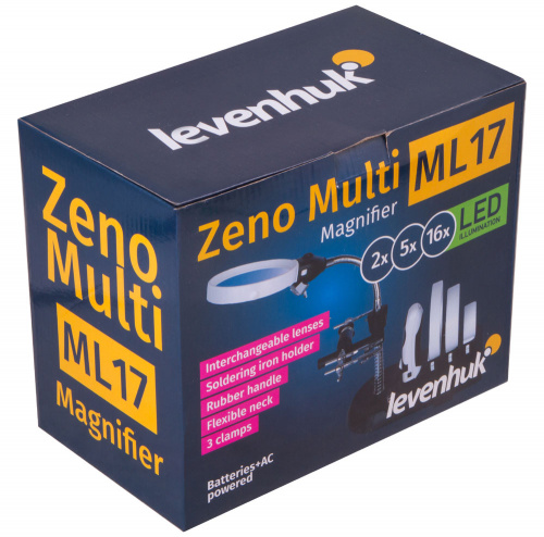 Мультилупа Levenhuk (Левенгук) Zeno Multi ML17, черная 