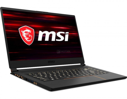 Игровой мощный ноутбук MSI GS65 8SG-088RU Stealth 9S7-16Q411-088 вид сбоку