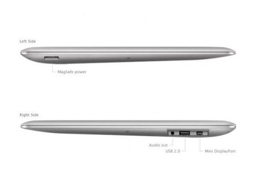 Apple MacBook Air 11 Mid 2011 MC969RS/A вид сверху